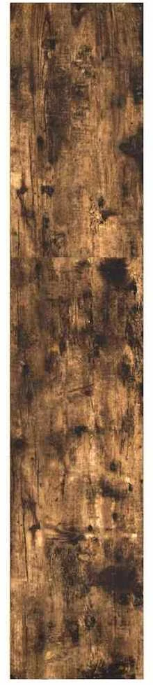 Knygų spinta, dūminio ąžuolo, 40x30x152cm, apdirbta mediena