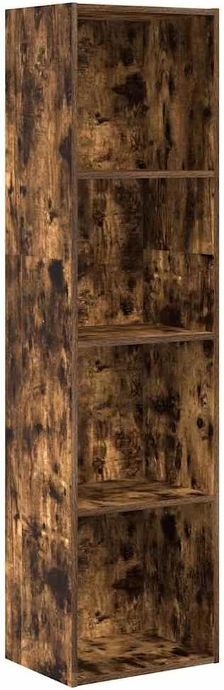 Knygų spinta, dūminio ąžuolo, 40x30x152cm, apdirbta mediena