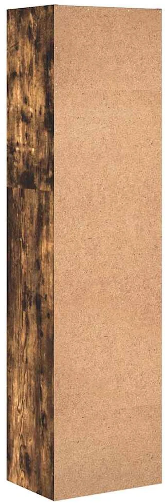 Knygų spinta, dūminio ąžuolo, 40x30x152cm, apdirbta mediena