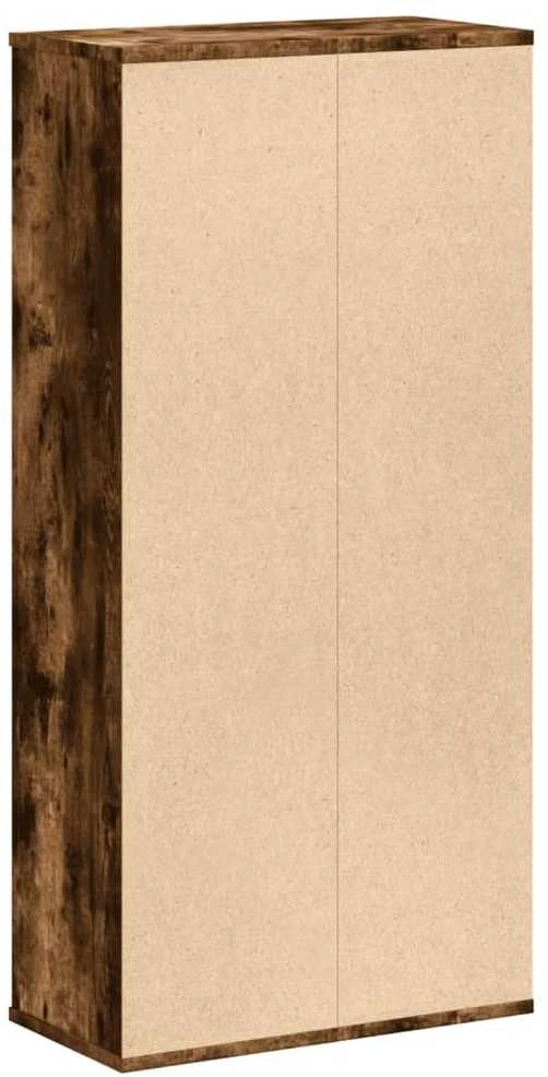 Knygų spinta, dūminio ąžuolo, 50x25x105cm, apdirbta mediena