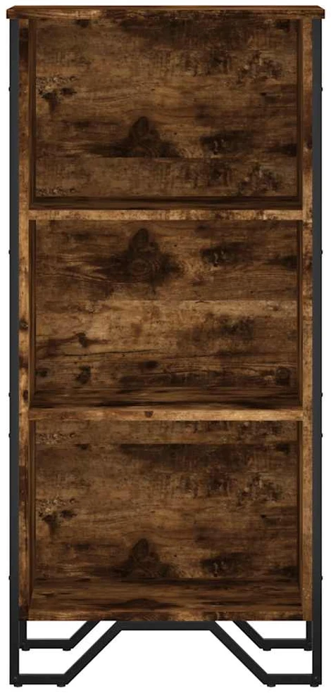 Knygų spinta, dūminio ąžuolo, 50x31x106cm, apdirbta mediena
