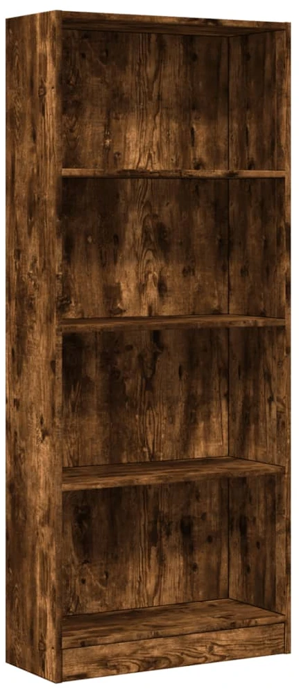 Knygų spinta, dūminio ąžuolo, 60x24x143cm, apdirbta mediena