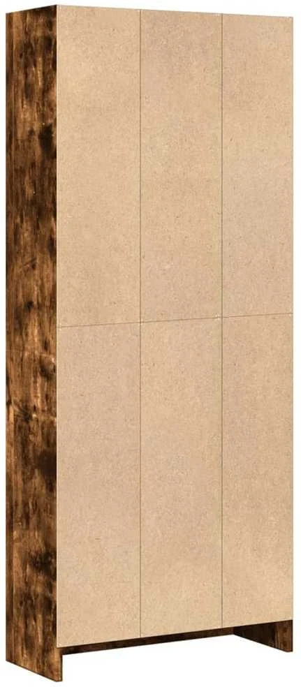 Knygų spinta, dūminio ąžuolo, 60x24x143cm, apdirbta mediena
