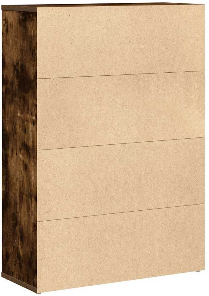 Knygų spinta, dūminio ąžuolo, 60x24x85cm, apdirbta mediena