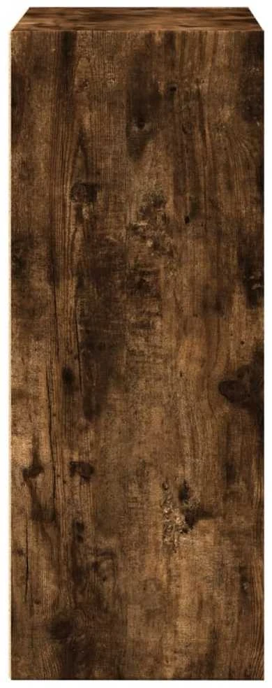 Knygų spinta, dūminio ąžuolo, 60x30x77cm, apdirbta mediena