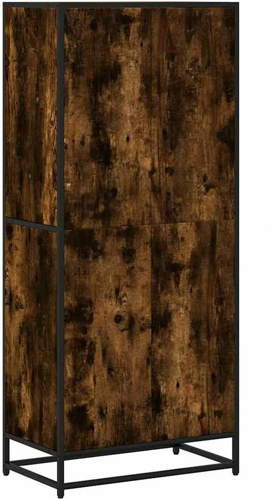 Knygų spinta, dūminio ąžuolo, 60x35x139cm, apdirbta mediena