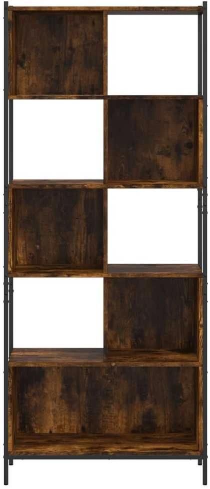 Knygų spinta, dūminio ąžuolo, 72x28x172cm, apdirbta mediena