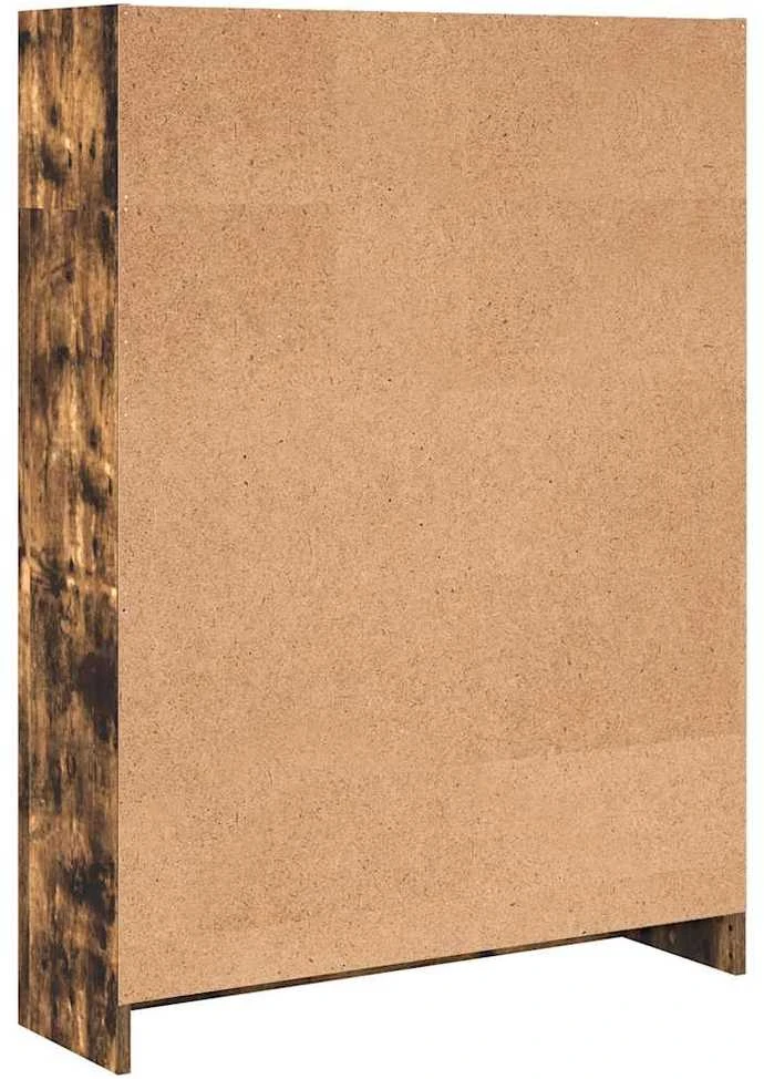 Knygų spinta, dūminio ąžuolo, 80x24x109cm, apdirbta mediena