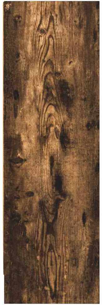 Knygų spinta, dūminio ąžuolo, 80x24x76cm, apdirbta mediena