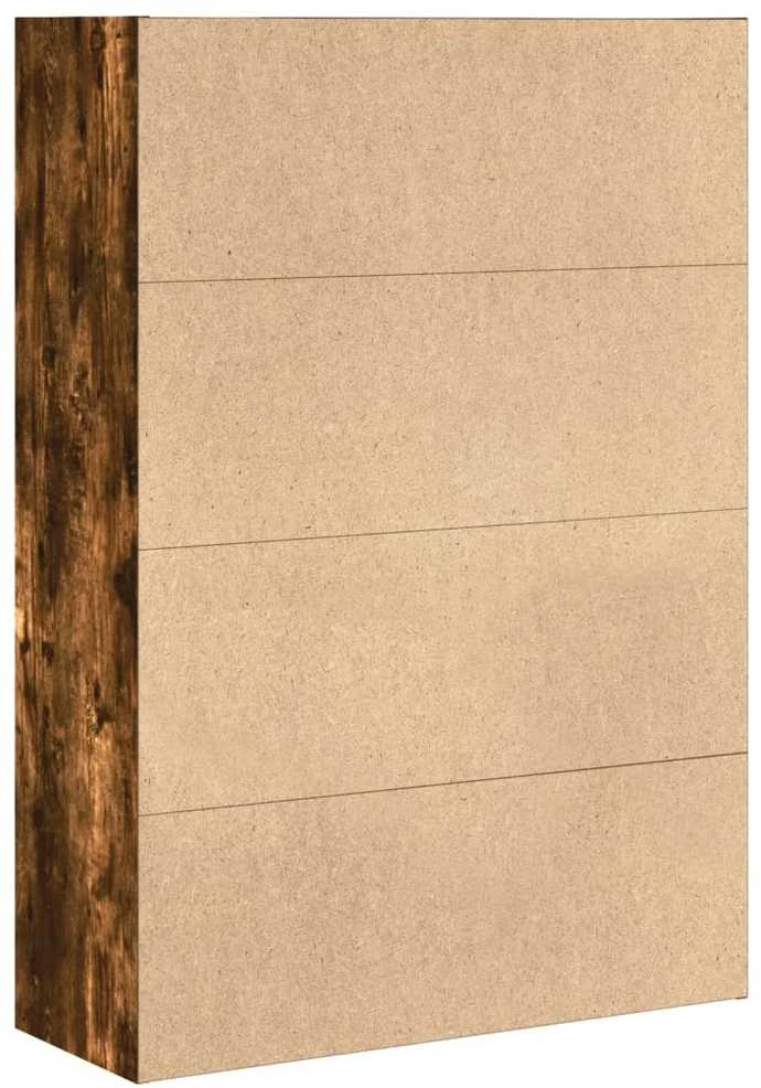 Knygų spinta, dūminio ąžuolo, 80x30x114cm, apdirbta mediena