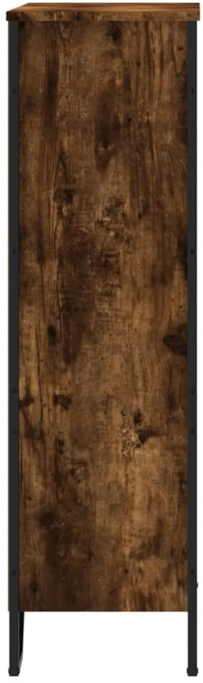 Knygų spinta, dūminio ąžuolo, 80x31x106cm, apdirbta mediena