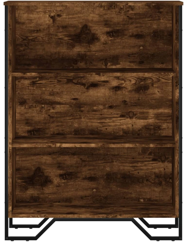 Knygų spinta, dūminio ąžuolo, 80x31x106cm, apdirbta mediena