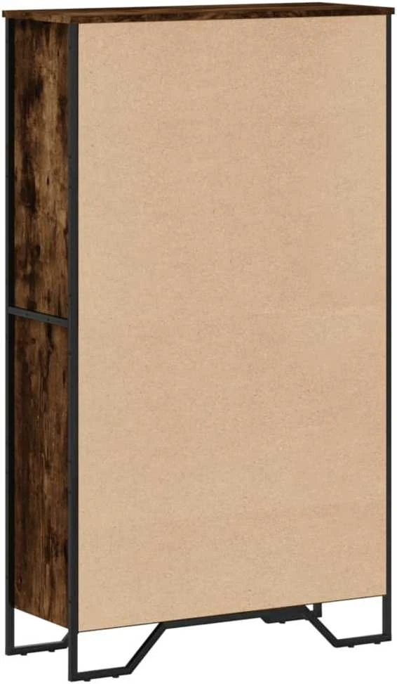 Knygų spinta, dūminio ąžuolo, 80x31x137,5cm, apdirbta mediena