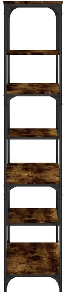 Knygų spinta, dūminio ąžuolo, 81x36x176cm, apdirbta mediena