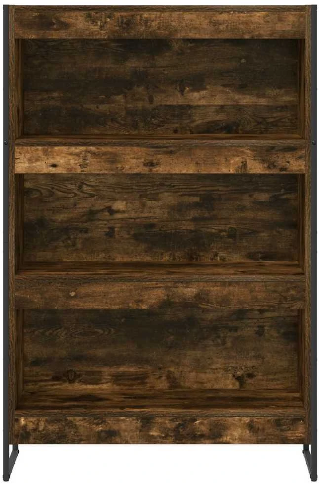 Knygų spinta 80 x 30 x 121 cm Apdirbta mediena Dūminis ąžuolas