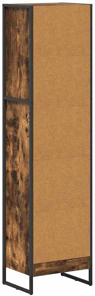Knygų spinta 40 x 30 x 155 cm Apdirbta mediena Dūminis ąžuolas