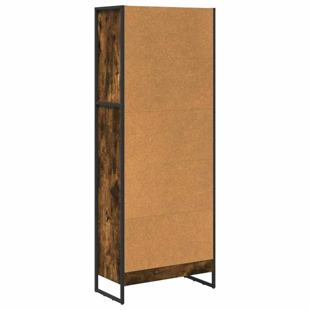 Knygų spinta 60 x 30 x 155 cm Apdirbta mediena Dūminis ąžuolas