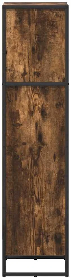Knygų spinta 40 x 30 x 121 cm Apdirbta mediena Dūminis ąžuolas
