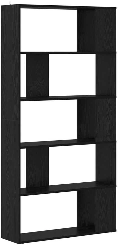 Knygų spinta 80 x 24 x 159 cm Apdirbta mediena Juodas ąžuolas