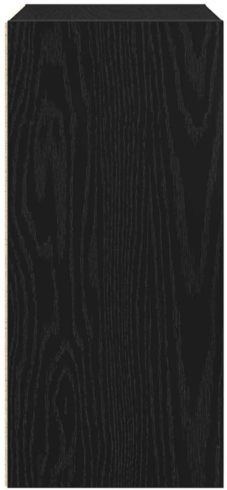 Knygų spinta, juodos ąžuolo, 31x24x52cm, apdirbta mediena