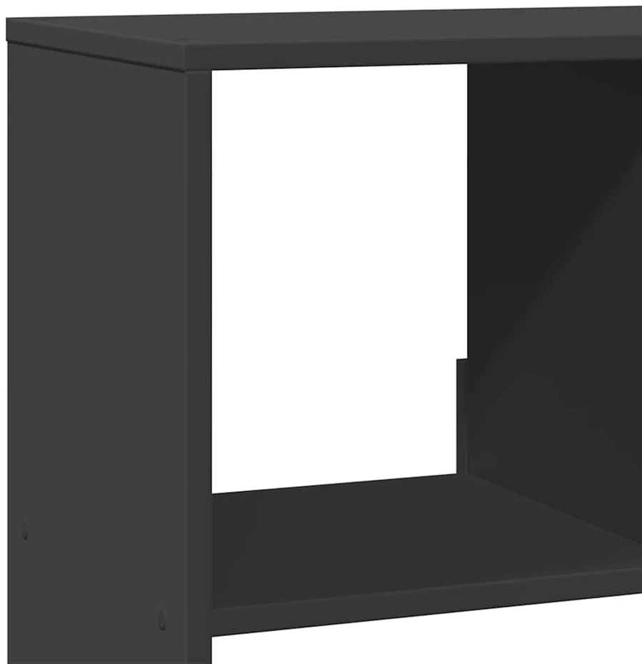 Knygų spinta, juodos spalvos, 100x33x156,5cm, apdirbta mediena