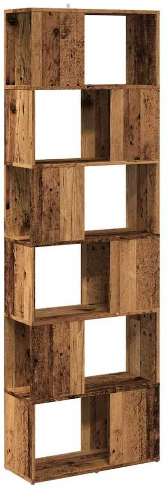 knygų spinta/kambario pertvara Old Wood 60x24x186 cm