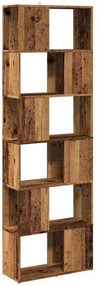 knygų spinta/kambario pertvara Old Wood 60x24x186 cm