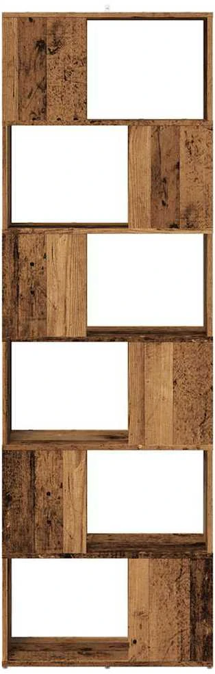 knygų spinta/kambario pertvara Old Wood 60x24x186 cm