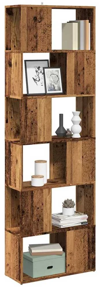 knygų spinta/kambario pertvara Old Wood 60x24x186 cm