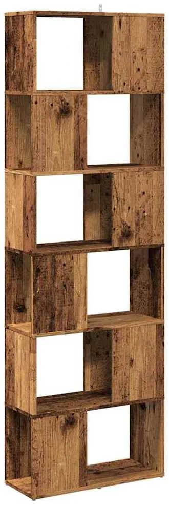 knygų spinta/kambario pertvara Old Wood 60x24x186 cm