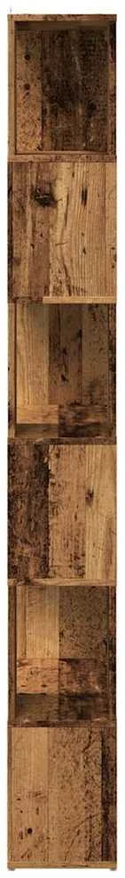 knygų spinta/kambario pertvara Old Wood 60x24x186 cm