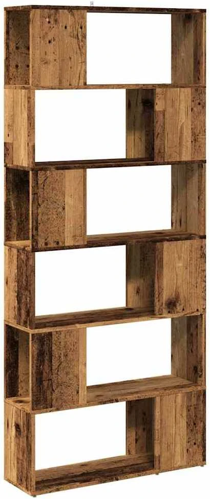 knygų spinta/kambario pertvara Old Wood 80x24x186 cm