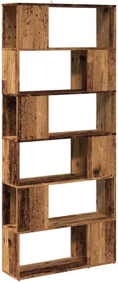knygų spinta/kambario pertvara Old Wood 80x24x186 cm