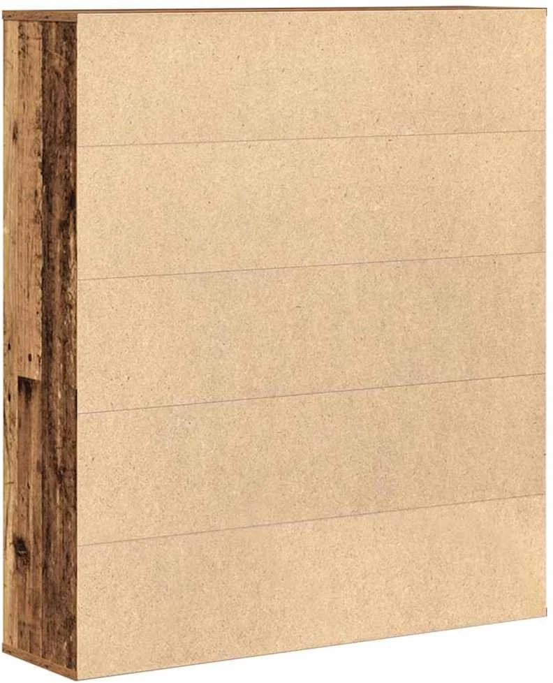 Knygų spinta, medienos, 89x24x101,5cm, apdirbta mediena