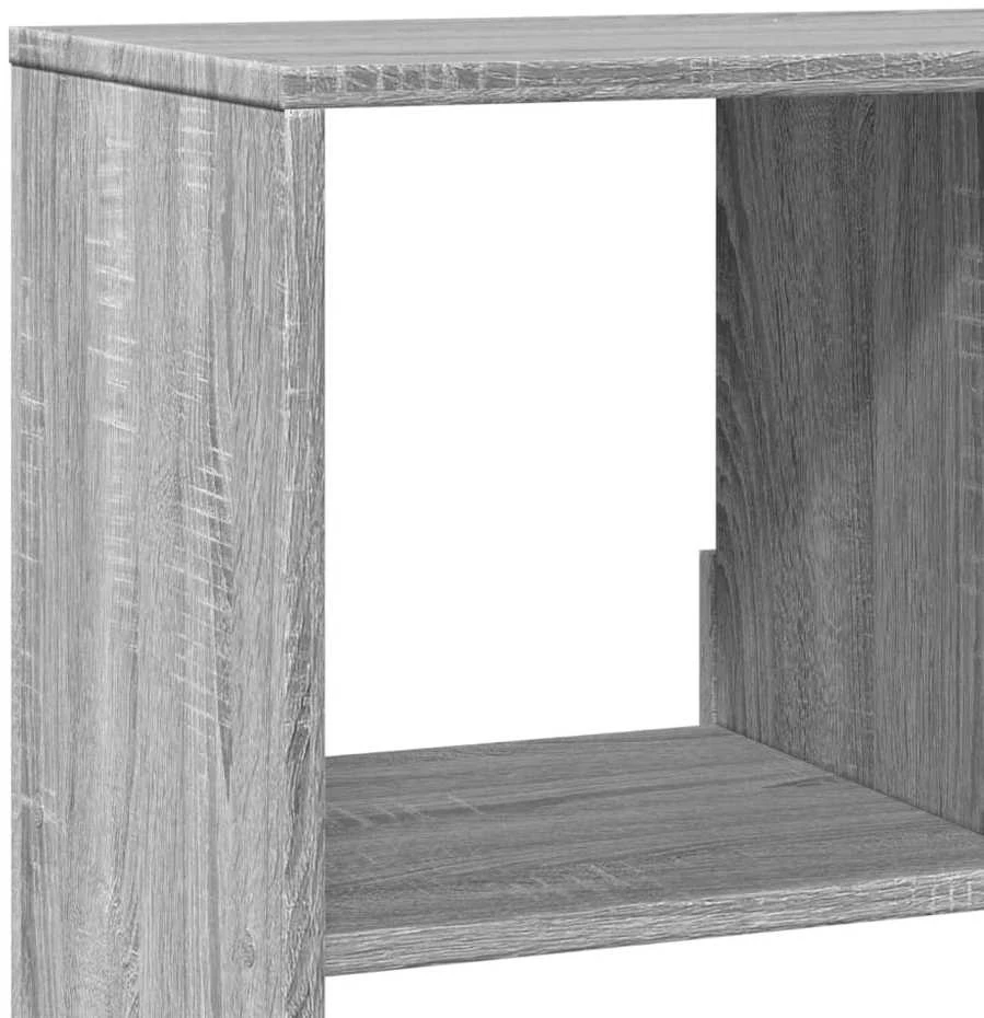 Knygų spinta, pilka ąžuolo, 100x33x125,5cm, apdirbta mediena