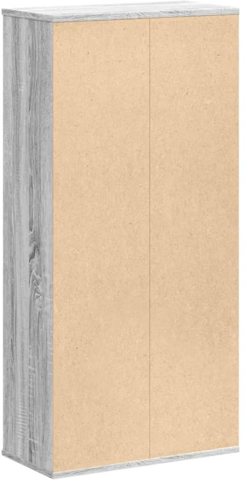 Knygų spinta, pilka ąžuolo, 50x25x105cm, apdirbta mediena