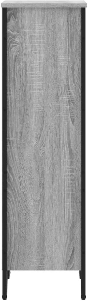 Knygų spinta, pilka ąžuolo, 50x31x106cm, apdirbta mediena