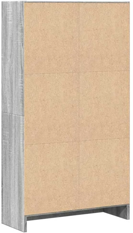 Knygų spinta, pilka ąžuolo, 60x24x109cm, apdirbta mediena
