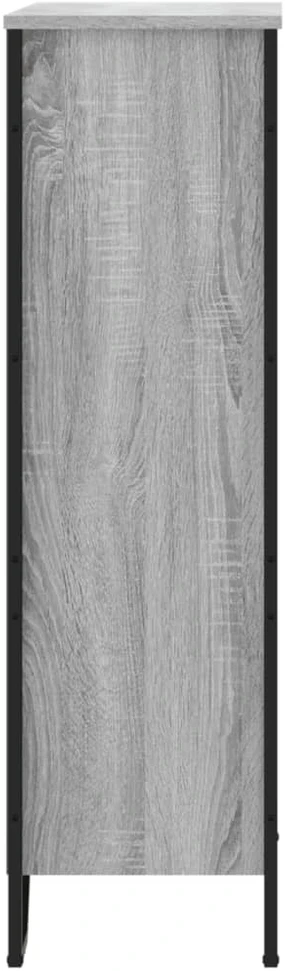Knygų spinta, pilka ąžuolo, 80x31x106cm, apdirbta mediena