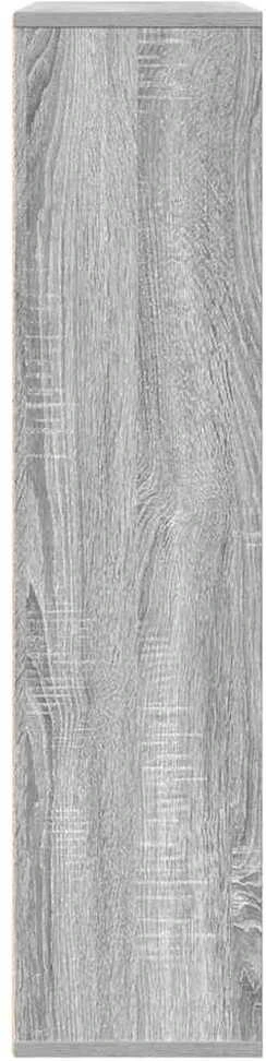 Knygų spinta, pilka ąžuolo, 89x24x101,5cm, apdirbta mediena