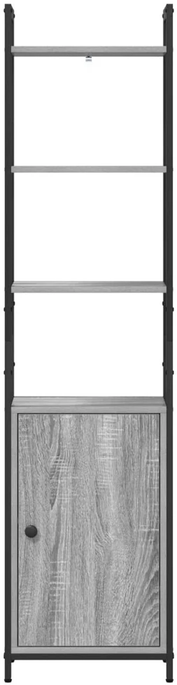 Knygų spinta 6 aukštų 40 x 24 x 161 cm Apdirbta mediena