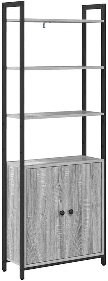 Knygų spinta 6 aukštų 60 x 24 x 161 cm Apdirbta mediena