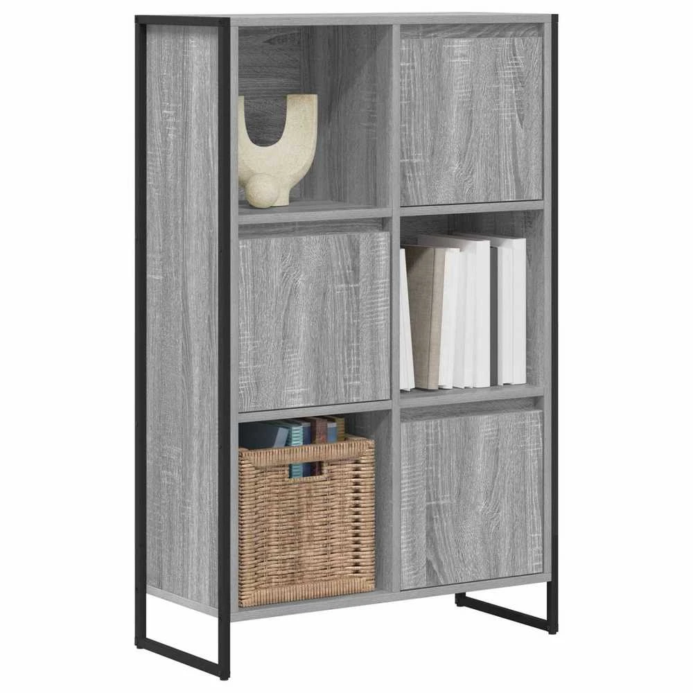 Knygų spinta 68 x 30 x 108.5 cm Apdirbta mediena Pilkas Sonoma