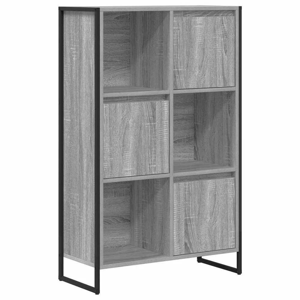 Knygų spinta 68 x 30 x 108.5 cm Apdirbta mediena Pilkas Sonoma