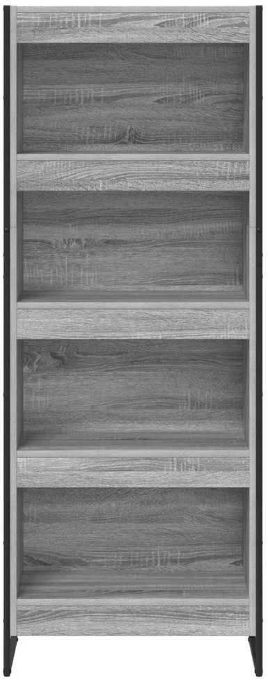 Knygų spinta 60 x 30 x 155 cm Apdirbta mediena Pilkas Sonoma