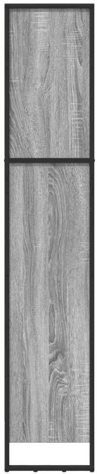 Knygų spinta 60 x 30 x 155 cm Apdirbta mediena Pilkas Sonoma