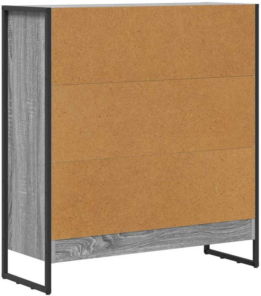 Knygų spinta 80 x 30 x 86,5 cm Apdirbta mediena Pilkas Sonoma