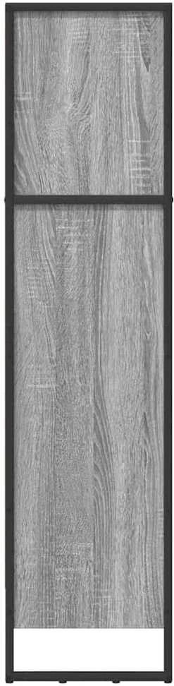 Knygų spinta 60 x 30 x 121 cm Apdirbta mediena Pilkas Sonoma