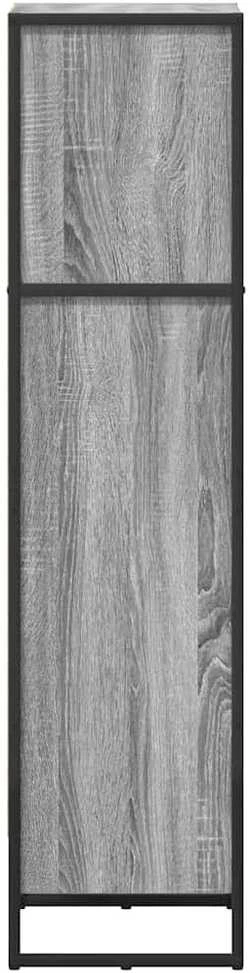 Knygų spinta 40 x 30 x 121 cm Apdirbta mediena Pilkas Sonoma