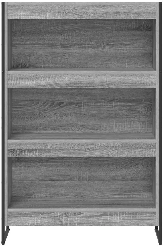 Knygų spinta 80 x 30 x 121 cm Apdirbta mediena Pilkas Sonoma